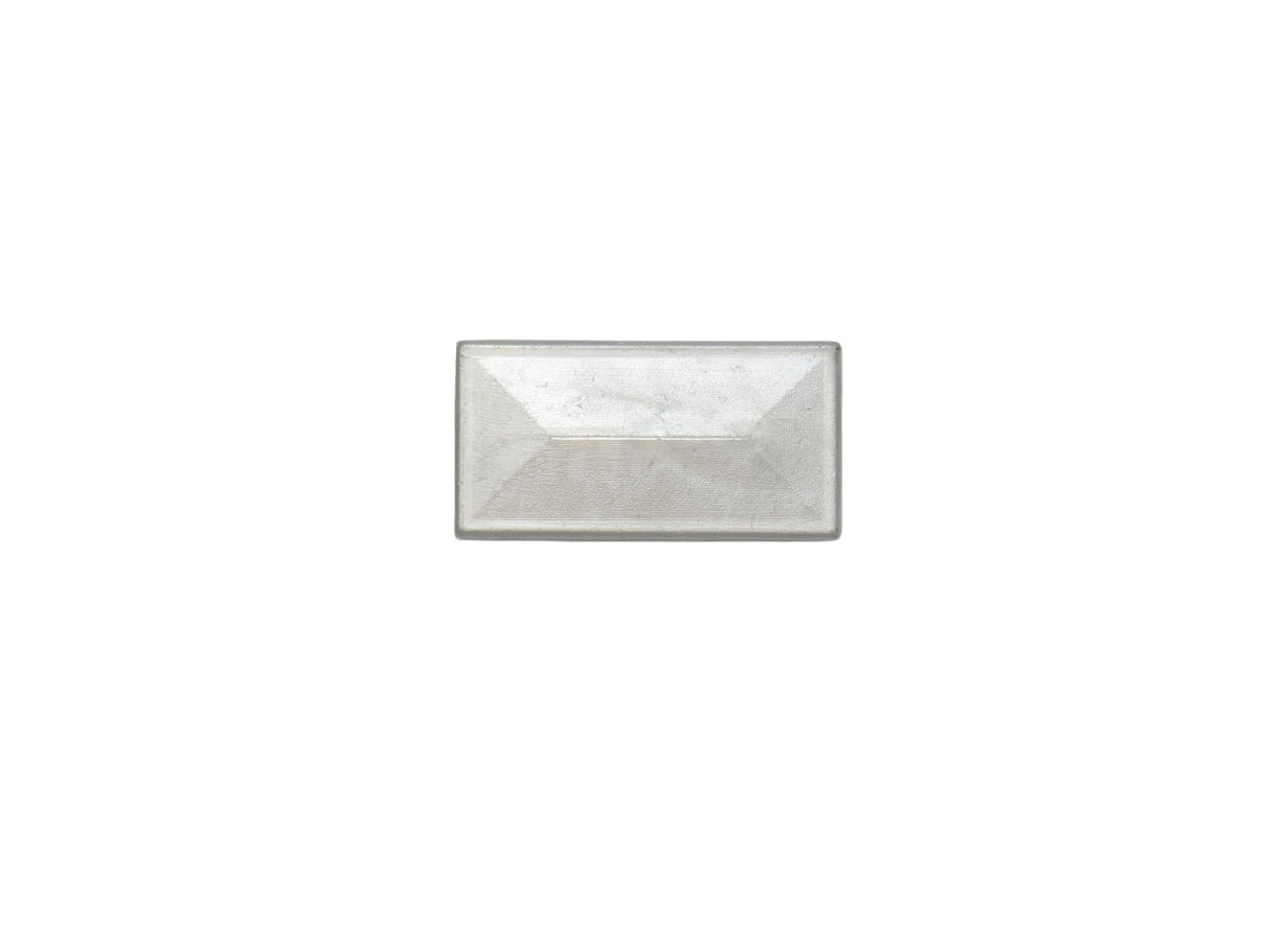 Pfostenkappe aus Aluminium in der Größe 40x60 mm in der Farbe verzinkt
