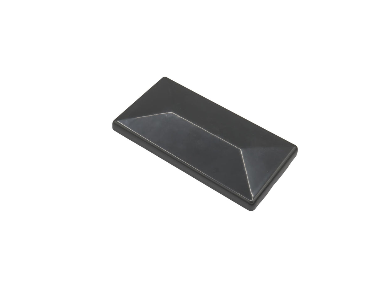 Pfostenkappe mit Überstand aus Aluminium in der Größe 40x60 mm in der Farbe Anthrazit