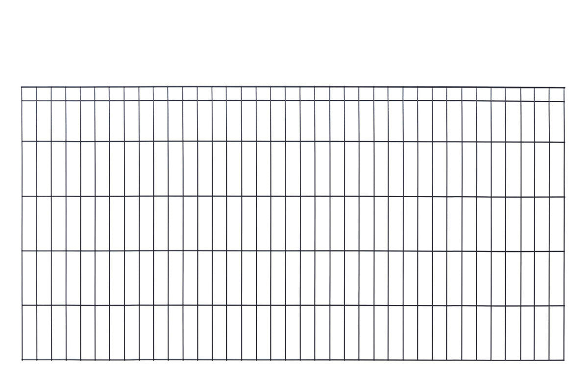 Doppelstabmattenzaun MICHL Komplettset 5/4/5 | ohne Überstand | inkl. Zaunpfosten