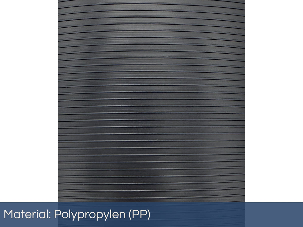 Premium Sichtschutz für Doppelstabmattenzaun | gerillt | Polypropylen