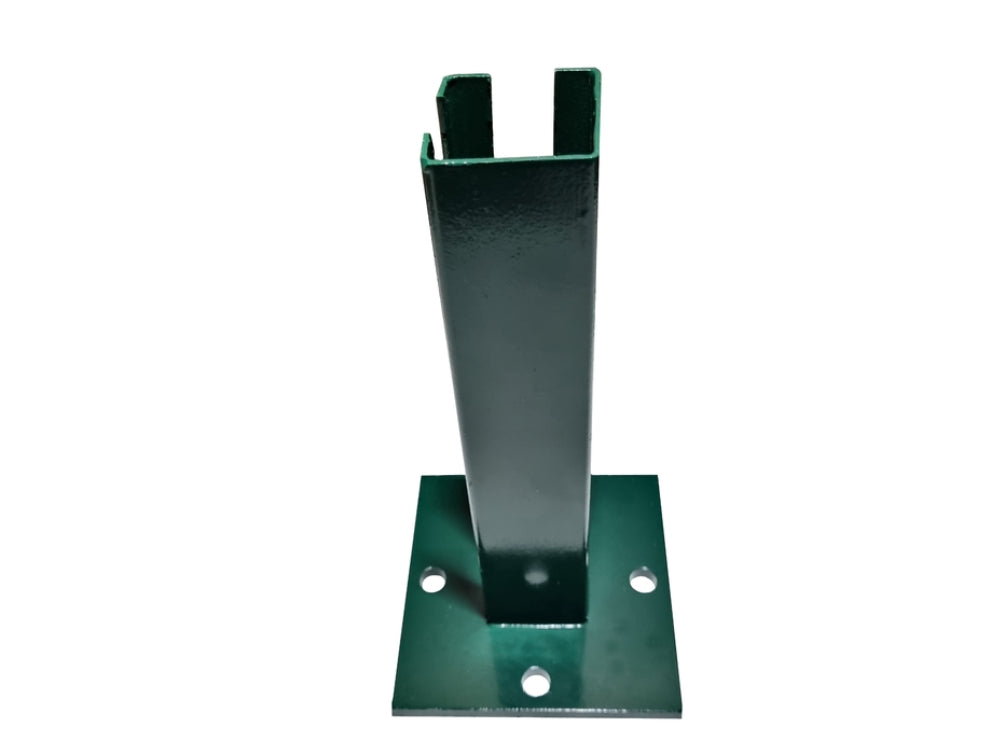 Fußplatte für Eck-Zaunpfosten 60x60 mm | Zum Aufdübeln