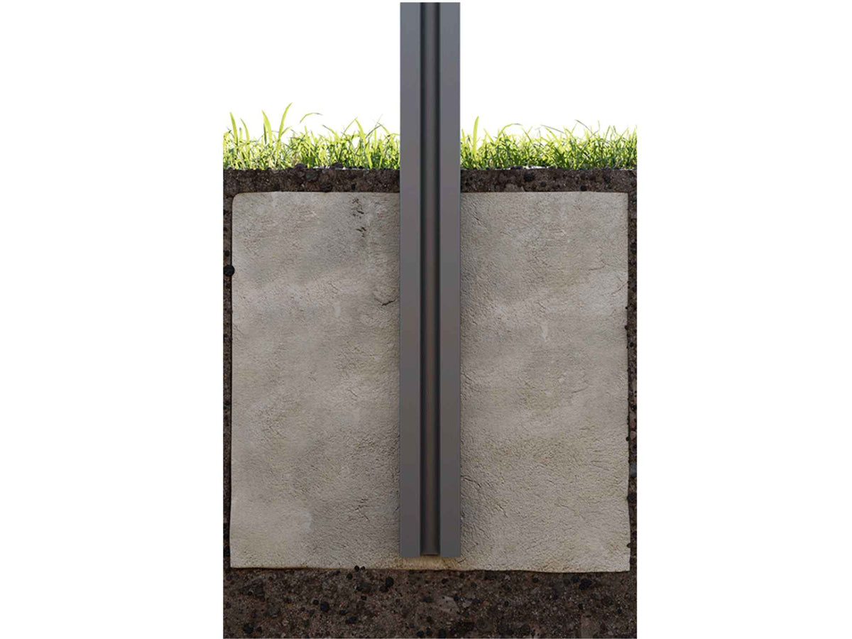 VIDUAL Pfosten für WPC-Sichtschutz | 72 × 72 mm | Aluminium | Anthrazit