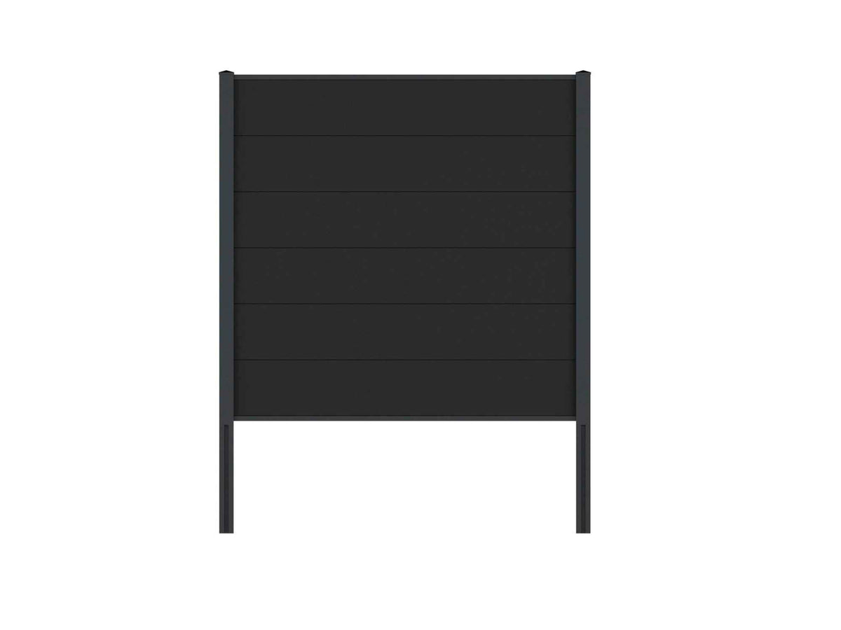 WPC-Sichtschutz-Zaunelement VIDUAL comp-co 280 | Breite 173 cm | Anthrazit