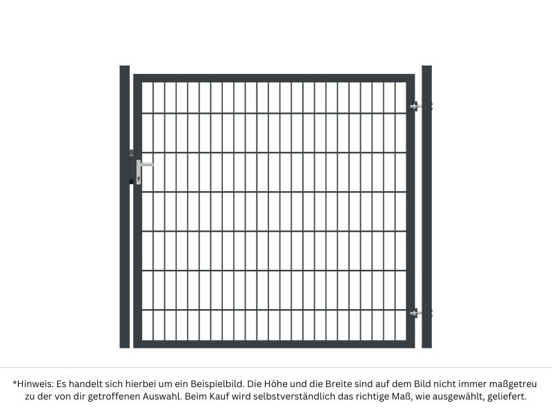 Gartentor Premium DS 8/6/8 | 1-flügelig | Breite 108-158 cm