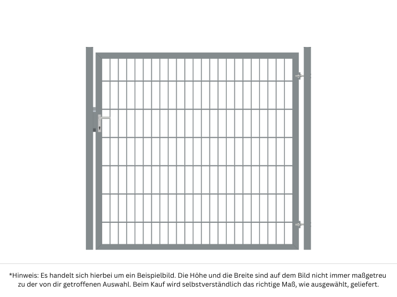 Gartentor Premium DS 8/6/8 | 1-flügelig | Breite 108-158 cm