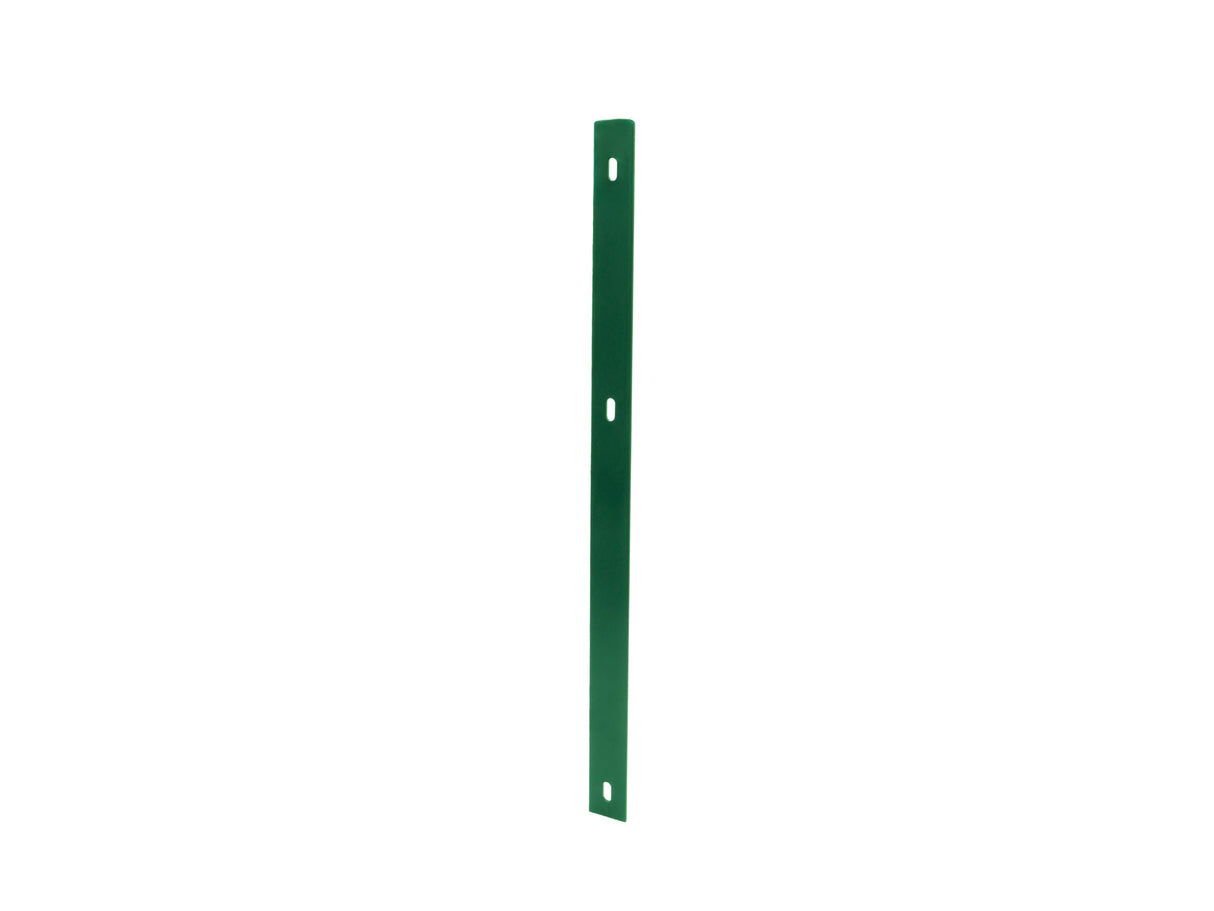 Abdeckleiste für Doppelstabmattenzaun in Grün. Für verschiedene Zaunhöhen von 80 - 200 cm. Lochbohrung 40 x 4mm und Lochabstand 400 mm