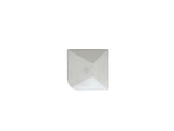 Aluminium Eckpfosten für einen 60x60mm Pfosten in der Farbe verzinkt. 