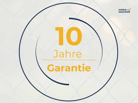 10 Jahre Garantie für Maschendrahtzaun Rolle in grün