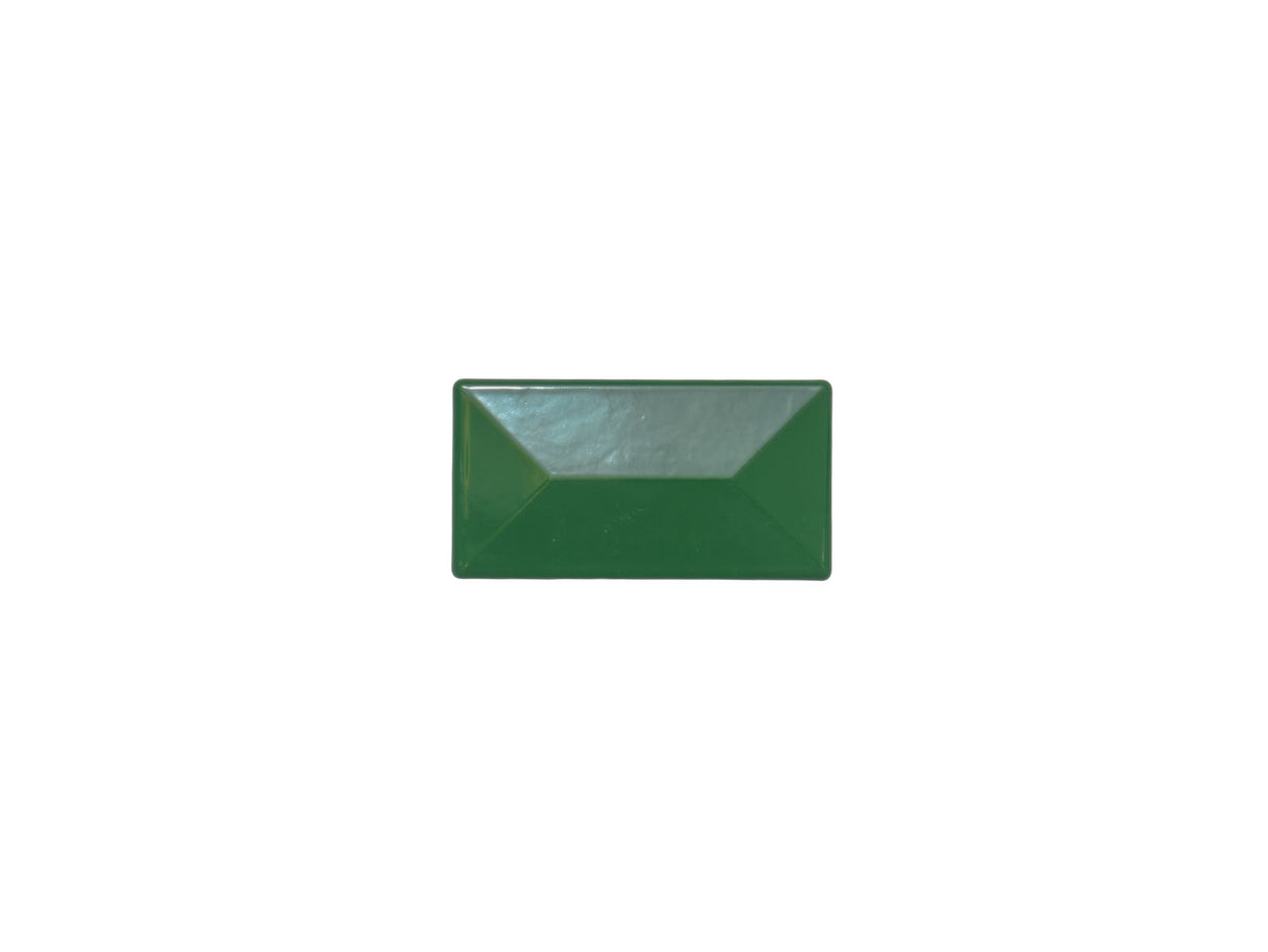 Pfostenkappe aus Aluminium in der Größe 40x60 mm in der Farbe Grün