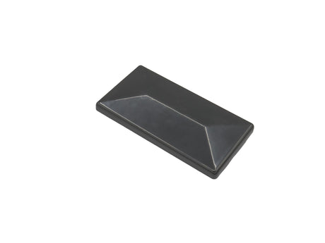 Pfostenkappe  mit Überstand aus Aluminium in der Größe 40x60 mm in der Farbe Anthrazit