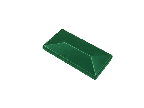 Pfostenkappe  mit Überstand aus Aluminium in der Größe 40x60 mm in der Farbe grün