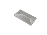 Pfostenkappe  mit Überstand aus Aluminium in der Größe 40x60 mm in der Farbe verzinkt
