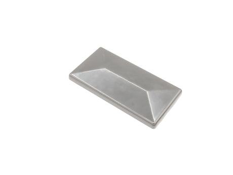 Pfostenkappe  mit Überstand aus Aluminium in der Größe 40x60 mm in der Farbe verzinkt