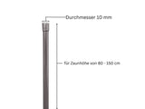 Geflechtspannstab ø 10mm | Für Maschendrahtzaun | Moosgrün & Anthrazit