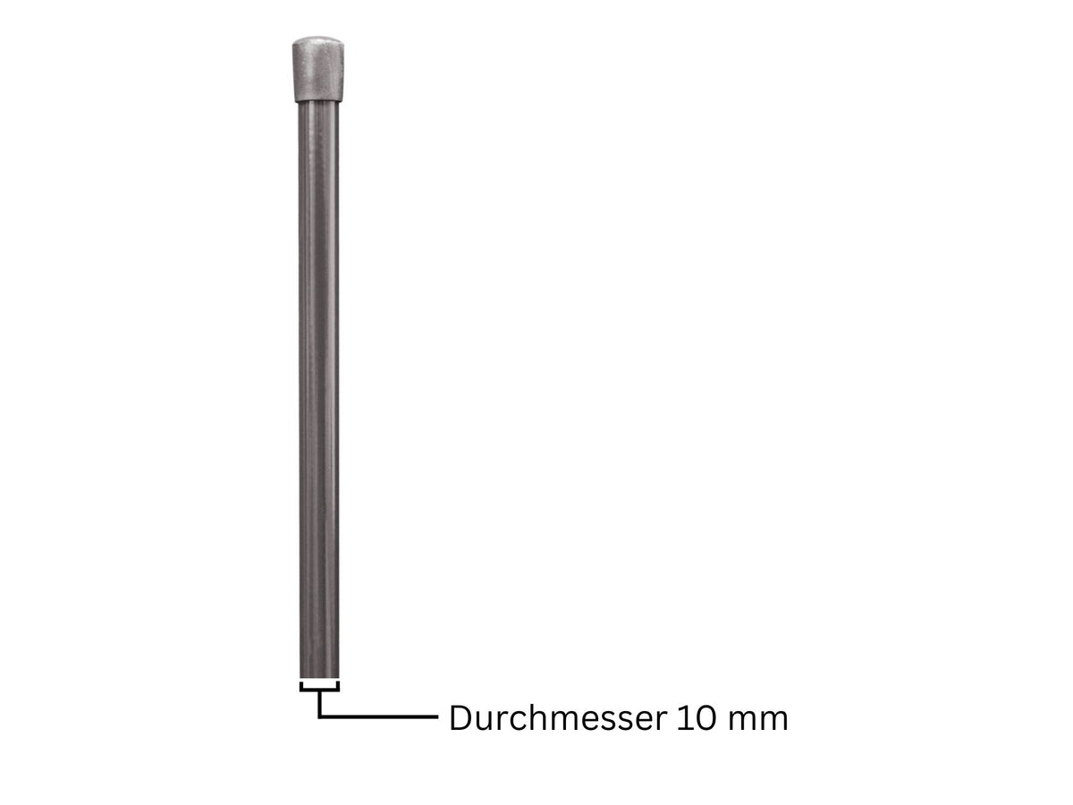 Geflechtspannstab ø 10mm | Für Maschendrahtzaun | Moosgrün & Anthrazit