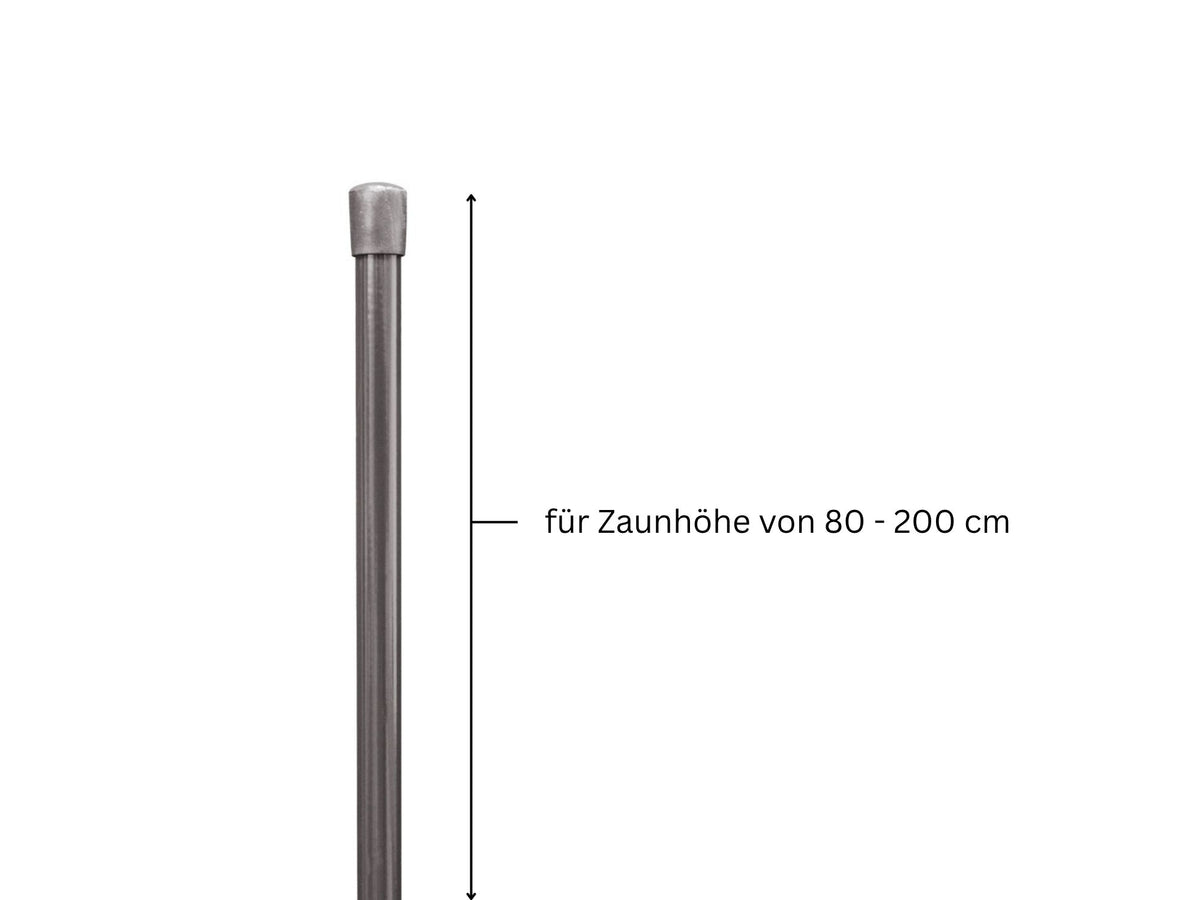 Geflechtspannstab ø 10mm | Für Maschendrahtzaun | Moosgrün & Anthrazit
