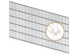 Doppelstabmattenzaun 8/6/8 | Breite 251 cm | Metall