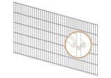 Doppelstabmattenzaun 6/5/6 | Breite 251 cm | Metall