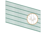 Doppelstabmattenzaun 6/5/6 | Breite 251 cm | Metall