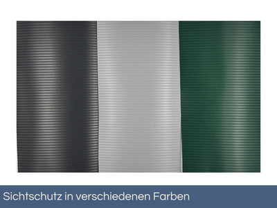 Premium Sichtschutz für Doppelstabmattenzaun | gerillt | Polypropylen
