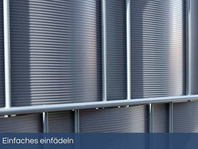 Premium Sichtschutz für Doppelstabmattenzaun | gerillt | Polypropylen