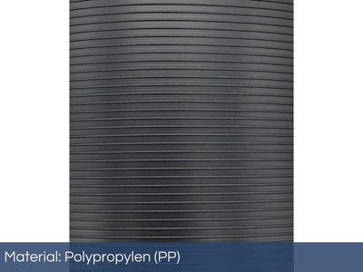 Premium Sichtschutz für Doppelstabmattenzaun | gerillt | Polypropylen