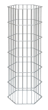 Gabionen-Säule ONYX | Feuerverzinkt | 6-Eck | Metall