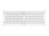 Gartentor Basic | 2-flügelig | Breite 300 cm