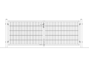 Gartentor Basic | 2-flügelig | Breite 300 cm