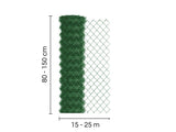 Maschendrahtzaun Grün | Rolle | Maschenweite 60x60 mm | Drahtstärke 2,6 mm