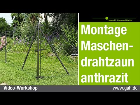 Montagevideo zum Maschendraht Set Anthrazit für ein besseres verständnis zum Zaunbau für unsere DIY-Kunden.