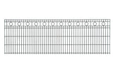 Schmuckzaun BARCELONA 6/6/6 | Rauten-Ornamenten | Breite 251 cm