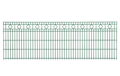 Schmuckzaun BARCELONA 6/6/6 | Rauten-Ornamenten | Breite 251 cm