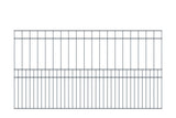 Schmuckzaun MILO 8/6/8 | Premium-Qualität mit weiten Maschen oben | Anthrazit | Breite 191 cm