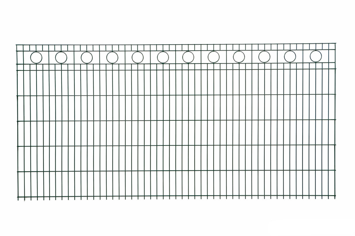 Schmuckzaun ROM 6/6/6 | Kreis-Ornamenten | Breite 251 cm