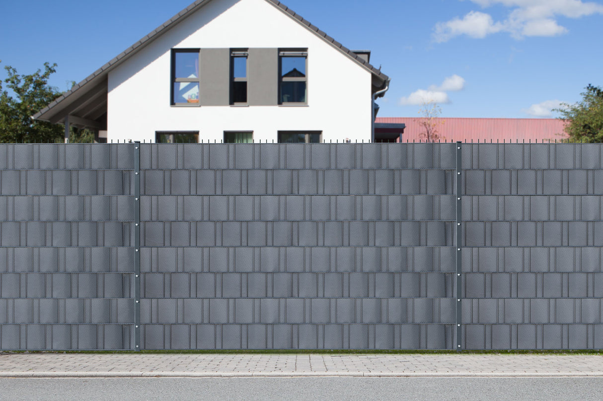 Sichtschutzrolle CUBE für Doppelstabmattenzaun | Länge 35 m | Stärke 0,5 mm