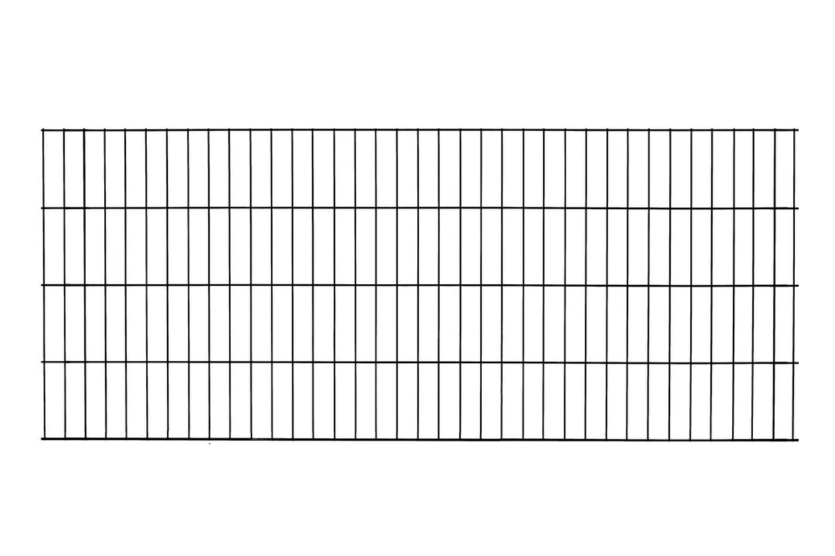 Doppelstabmattenzaun PICO 6/5/6 | Anthrazit | Breite 201 cm | ohne Überstand