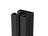 VIDUAL Pfosten für WPC-Sichtschutz | 72 × 72 mm | Aluminium | Anthrazit