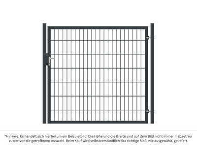 Gartentor Premium 8/6/8 | 1-flügelig | Breite 108-158 cm