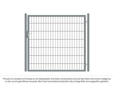Gartentor Premium 8/6/8 | 1-flügelig | Breite 108-158 cm